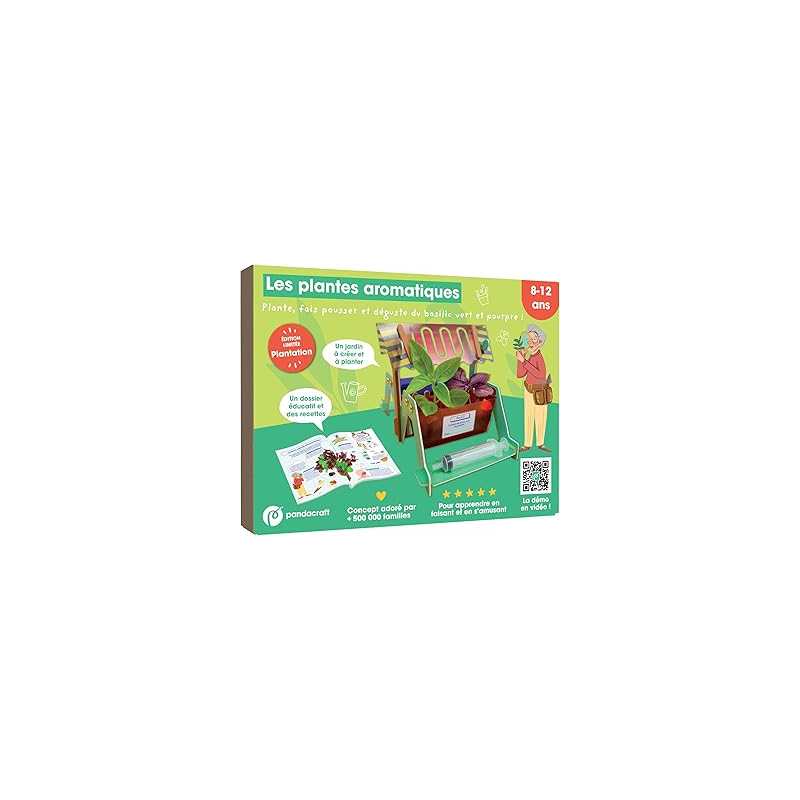 Les plantes aromatiques - kit pandacraft 8-12 ans - Collectif