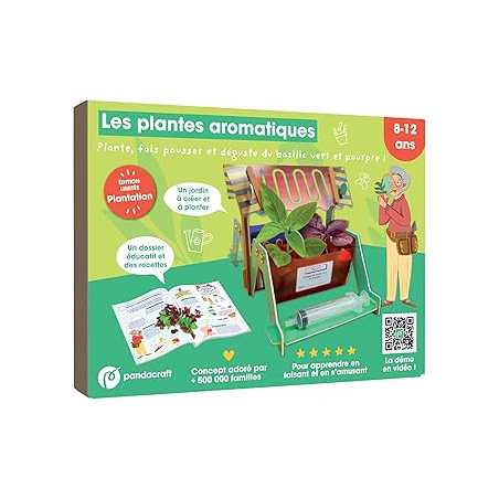 Les plantes aromatiques - kit pandacraft 8-12 ans - Collectif