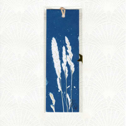 Marque-page cyanotype Graminées