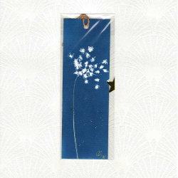 Marque-page cyanotype Ombelle