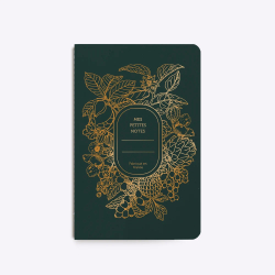 Carnet cousu Abondance - vert sapin