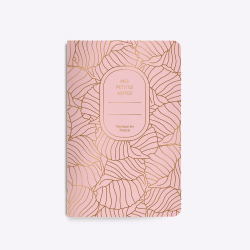 Carnet cousu Illusion - rose