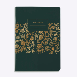Cahier ligné Liberty - vert sapin